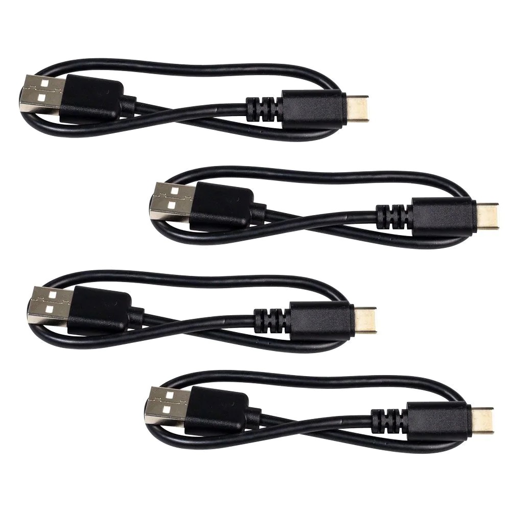 USB Cable (A-C, 300mm) (4-Pack)